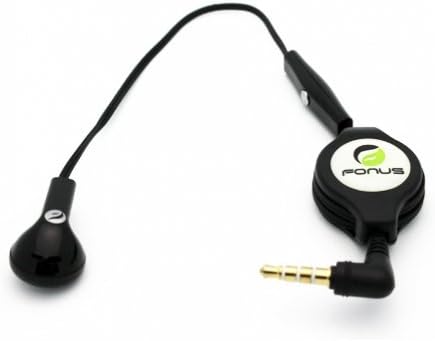 פונוס שחור נשלף בנפח 3.5 ממ מונו אוזניות דיבוריות אוזניות אוזניות יחיד עם מיקרופון למוטולולה מוטו X / Moto