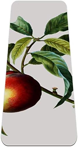 זיבזה אפרסק עץ פרימיום עבה יוגה מחצלת ידידותי לסביבה גומי בריאות & מגבר; כושר החלקה מחצלת עבור כל סוגים של