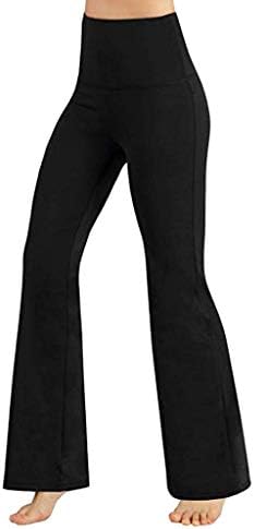 מכנסי יוגה לנשים של רייב פלוס טלאים לבנים שחורים בגודל שחור נמתחים גבירות ספורט בגדיות פעמון