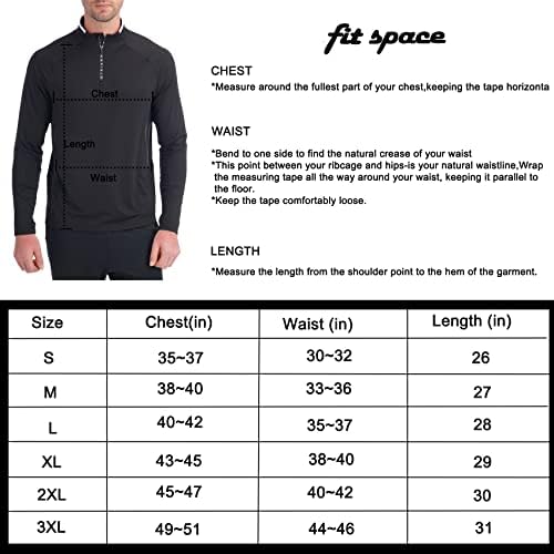 חלל מתאים חולצות ספורט לגברים Zip Neck משקל קל משקל שרוול ארוך לריצה/אימונים/כושר