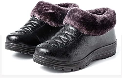 נעלי כותנה של נשים קטיפה קטיפה מגפי חורף חמים פלטפורמת נעלי שלג ללא החלקה