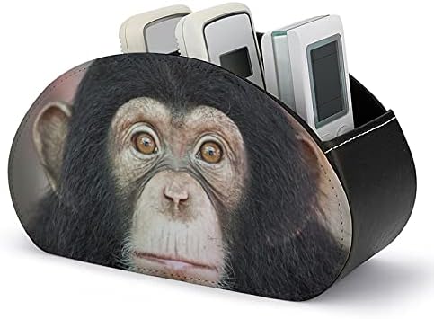 שימפנזה פנים מחזיק בשלט רחוק תיבת אחסון קאדי מארגן שולחני שולחן עבודה עבור ציוד משרדי טלוויזיה