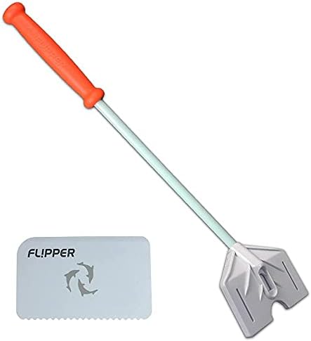 FL! PPER FLIPPER PLAPTINUM AQUARIUM ACCRIED מגרד יד - זכוכית ומנקה מיכלי דגים אקריליים - מנקה זכוכית אקווריום