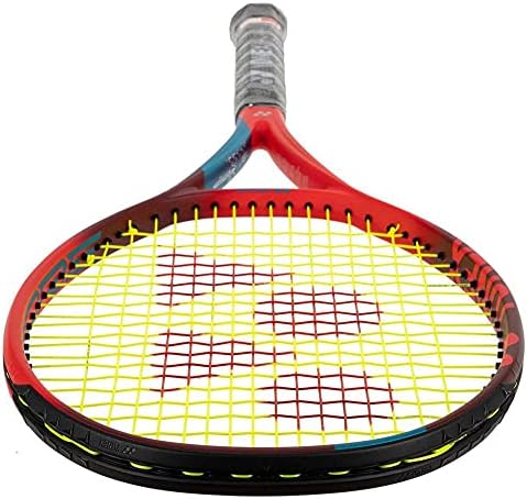 יונקס וקור 100 + מחבט טניס אדום טנגו מהדור ה -6 מתוח עם מחרוזת מחבט מעיים סינתטית בבחירת הצבעים שלך-תבנית