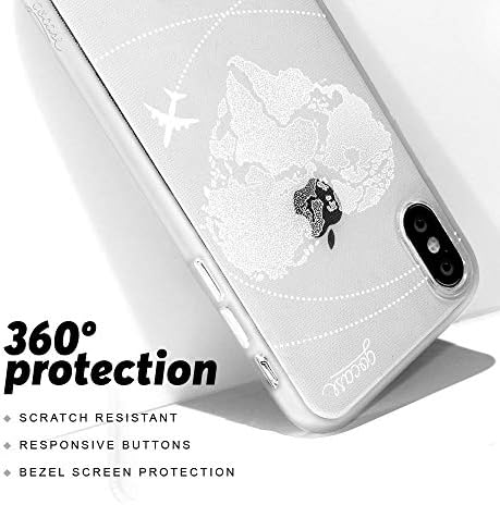 Gocase Royal Royal צף לבבות מארז תואם לאייפון 6/6S שקוף עם סיליקון הדפס TPU Case Case Case Case Strate