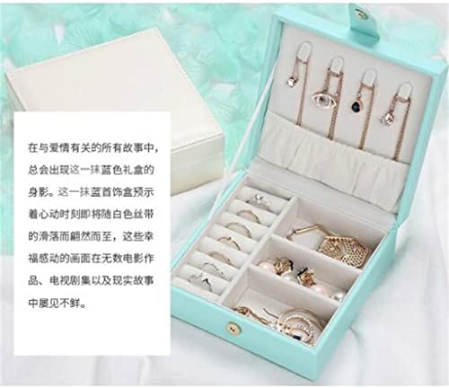 תיבת אחסון תכשיטים של JJRY בשכבה יחידה, קופסת תכשיטים ניידת יצירתית, עגילי עגילים טבעות קופסת