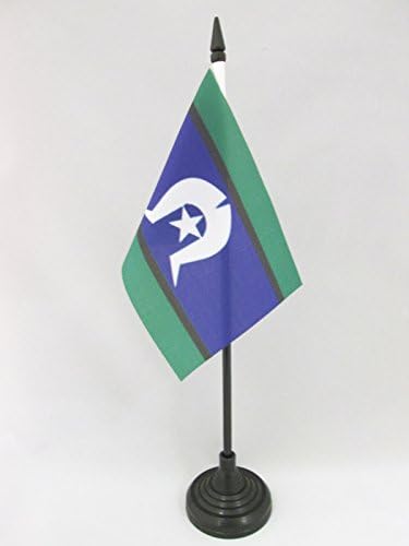 דגל AZ דגל טורס איי מיצר דגל שולחן 4 '' x 6 '' - אוסטרליה - דגל שולחן שולחן תושבי טורס מיצר 15