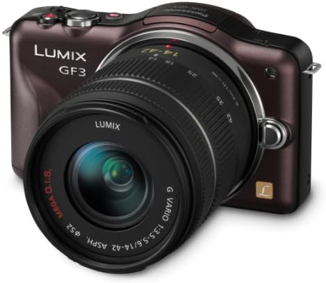 Panasonic Lumix DMC-GF3KK 12 MP מיקרו 4/3 מצלמה דיגיטלית ללא מראה עם מסך מגע 3 אינץ 'LCD ועדשת זום 14-42 ממ