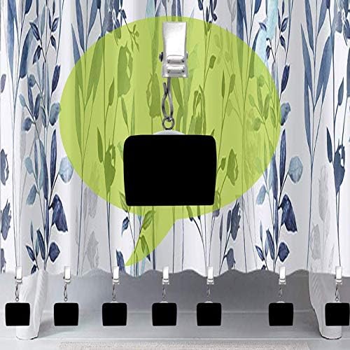 Xilaotou 8 חתיכות משקולות וילון מקלחת, עם משקל כולל של 0.65 פאונד קליפ וילון מקלחת פרמיום כבד