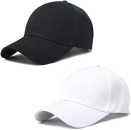 2 יחידות גברים קלאסי בייסבול כובע נשים מתכוונן גולף אבא כובעים