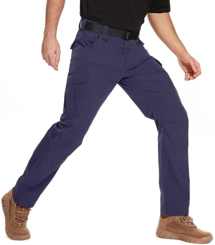 מכנסיים טקטיים של Natuvenix לגברים, מכנסי מטען עמידים במים מכנסי עבודה חיצוניים קלים לגברים Ripstop