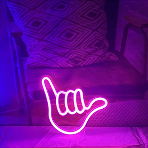 יד צורת אצבע שלט ניאון אורות תליית דקורטיבי ניאון אורות או סוללה מופעל עבור בית חדר שינה בר מסעדה