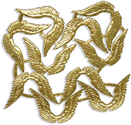 Kunze Angel Wings מגוון זהב 84 חתיכות נייר מובלט, 18.5 x 29.5 x 0.05 סמ, 7 איינהייטן
