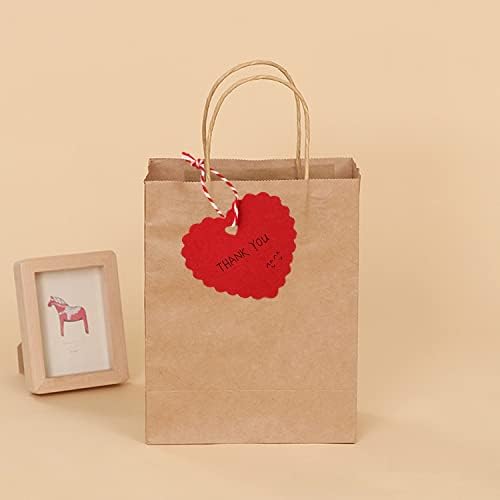 יסאי 100 יחידות אדום תגיות ולנטיין מתנה תגיות אדום לב מגזרות לב בצורת קראפט נייר תגים עם 300 רגליים מחרוזת ליום
