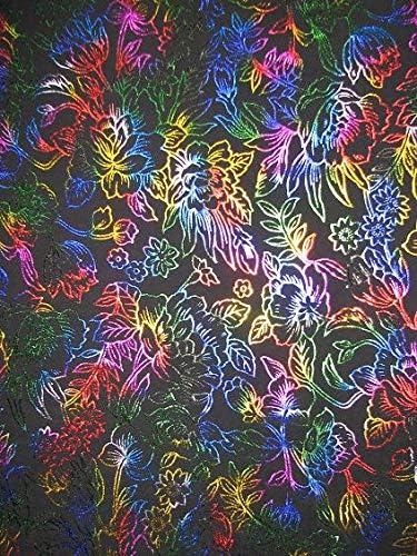 פוליאסטר ספנדקס רב צבע פרחי רדיד הדפסת בד על ידי חצר