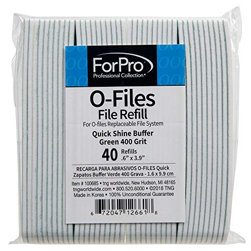 מערכת קבצים להחלפה של ForPro O-Files הניתנת להחלפה מהירה מילוי חיץ ברק מהיר, ירוק, 400 חצץ, מילוי