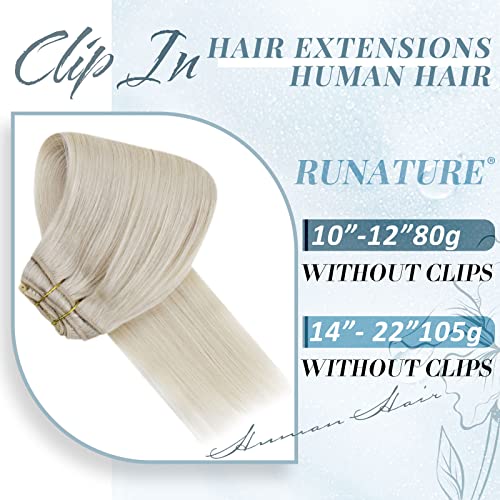 לקנות יחד לחסוך יותר מבנה לבן בלונד קליפ בתוספות שיער אמיתי שיער טבעי קליפ בתוספות 14 אינץ 105 גרם