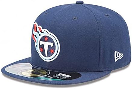 NFL Mens Mens Teensee Titans בשדה 5950 כובע משחק חיל הים לפי עידן חדש