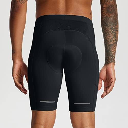 מכנסי אופניים מרופדים של גברים מכנסיים קצרים רכיבה על אופניים רכיבה על אופניים אופניים MTB אביזרים כיסים upf