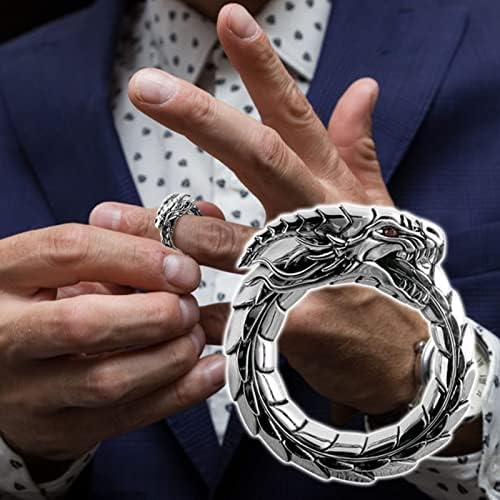 2023 טבעת טבעת רינלימונד חדשה טבעת צורה אגדית טבעת יהלום טבעת אור דרקון טבעת טבעת מתנה -Kle Diamond Big Nidhogg