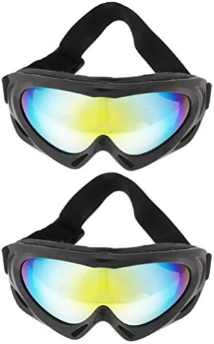 Inoomp 2 pcs משקפי ספורט חיצוניים משקפי סקי ניידים משקפי הרים
