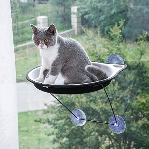 גקאטה חתול חלון מוט חתול חלון ערסל עבור מקורה חתול חתול חלון מיטת חתול מיטה עבור מקורה חתול חלון