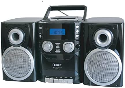 Naxa Electronics NPB-426 נגן תקליטור נייד עם רדיו סטריאו AM/FM, נגן קלט