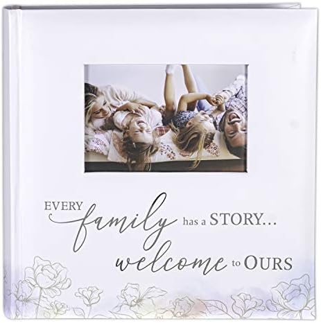 עיצובים בינלאומיים של מלדן 2 אלבום תמונות למעלה 4x6 עם אזור כתיבת תזכיר לכל משפחה יש סיפור ברוך הבא לספר