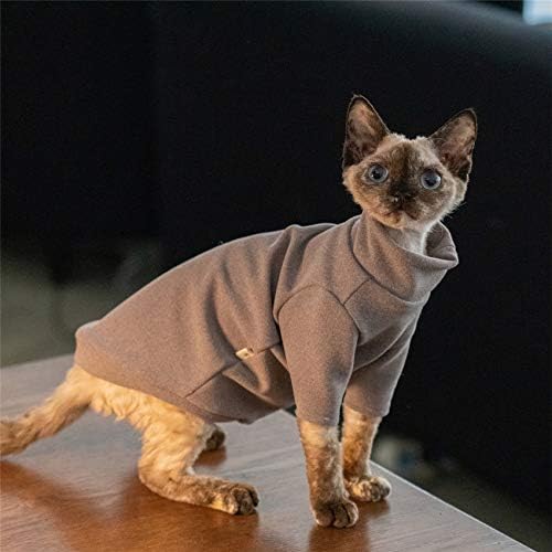 אוכסטין חסר שיער חתולים בגדים, כותנה חולצה, לנשימה אביב סתיו אפוד חתול ללבוש חולצת גולף בגדי