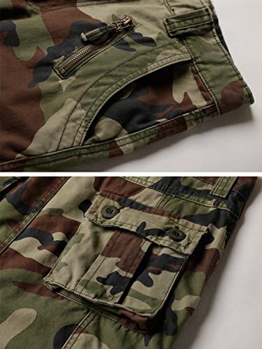 אקארמי גברים מקרית מכנסיים מטען צבאי צבא הסוואה מכנסיים עבודה קרבית מכנסיים עם 8 כיסים