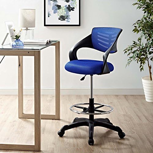 מודוויי לשגשג ניסוח כיסא-כיסא משרדי גבוה עבור שולחנות עומד מתכוונן בכחול