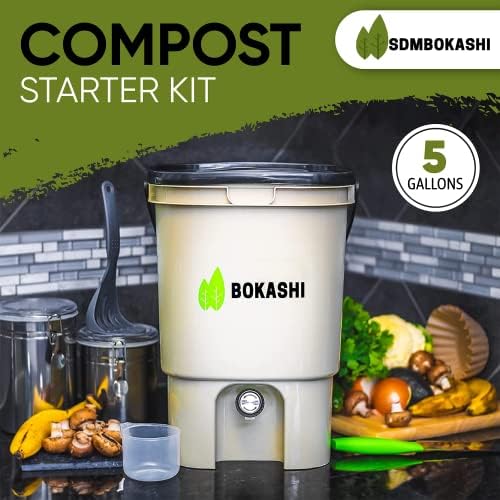ערכת Starter Compost של בוקאשי - כוללת 2 פחים אטומים אוויר, Starter Compost בוקאשי 2.2 קילוגרם -