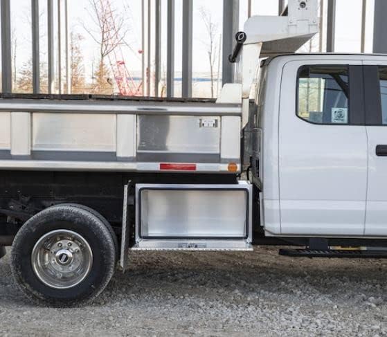 מוצרי קונים - 1706505 תיבת משאיות מתחת לגוף עם דלת כדרום יהלום, XD אלומיניום חלק, 18 x 18 x 36 אינץ '