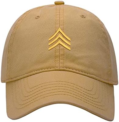8502 כובע בייסבול גברים צבא דרגה תיקון סמל רקום שטף כותנה אבא כובע בייסבול כובעים