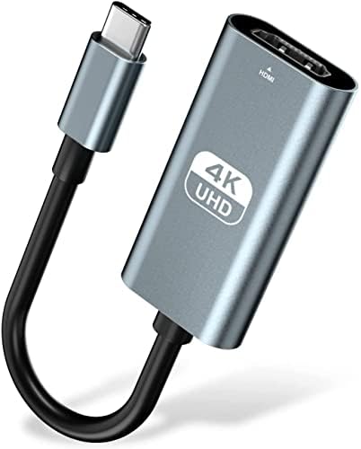 מתאם USB C ל- HDMI ， Pwaytek Type-C למתאם HDMI נקבה, תואם ל- MacBook Pro 2019/2018/2017, MacBook Air/iPad