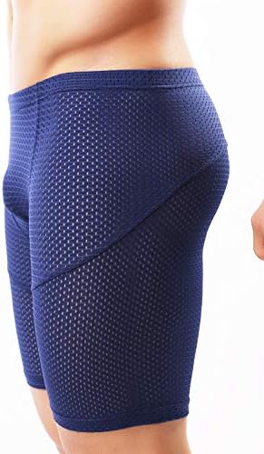 אימוני רשת צמודים של Mizok גברים אימוני פיתוח גוף אימון מכנסיים קצרים בגד ים בגד ים