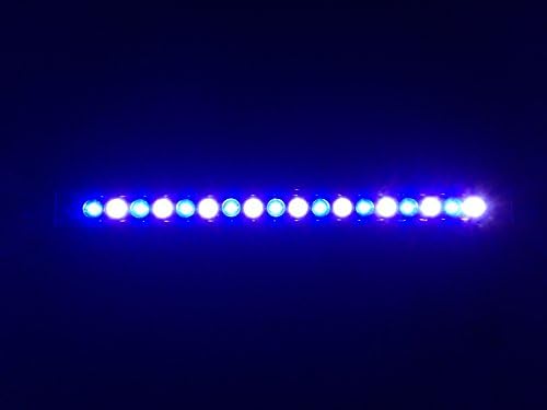אקווריום הוביל בר אור 24 שונית פרו 50/50 כחול / 12 קראט 24 על 3 וולט ברידג' לוקס 20 25 ליטר