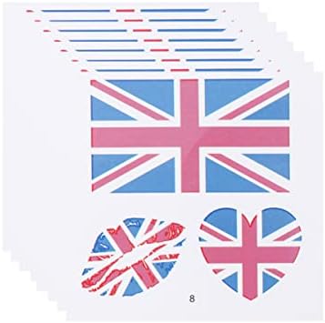 Homoyoyo Scrapbooking Suppling Buk דגל בריטניה מדבקות קעקוע בריטניה דגל העברת מים מדבקות קעקוע מדבקות דגל לאומי