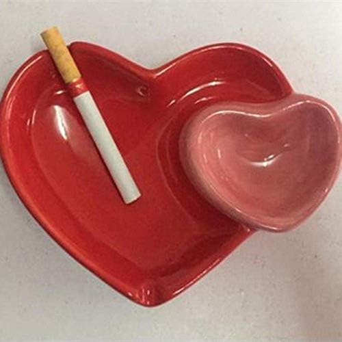 YesBtx מחזיק אפר סיגריות דלי דלי סיגריות מחזיקי סיגריות קרמיקה חמודה מאפרה כפול מאפרה סלון בית מאפרה