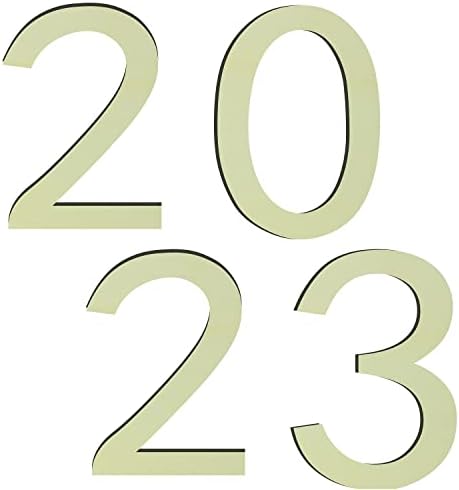 12 אינץ 'מכתבי עץ לא גמורים 2023, מכתבי עץ ריקים לשלטים של מסיבה ביתית ועיצוב קיר מספר 2023