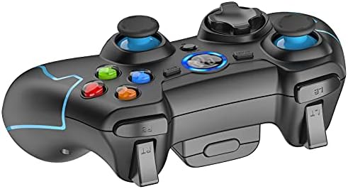 בקר אלחוטי של EasySMX 2.4G עבור PS3, מחשב משחקים עם טווח כפתורי אש של רטט עד 10M תומך ב- Windows PC, PS3, Android,
