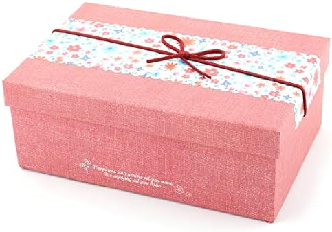 רוילוגוד דפוס פרחוני קרטון יום הולדת מתנה לחג המולד מתנה קופסא ממתקים 3 ב-1 (מזהה: 804 412 832