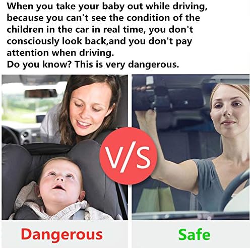 מראה תינוקת לתינוק למכונית נוף ברור מראה תינוקת של תינוקת תינוק אחורי