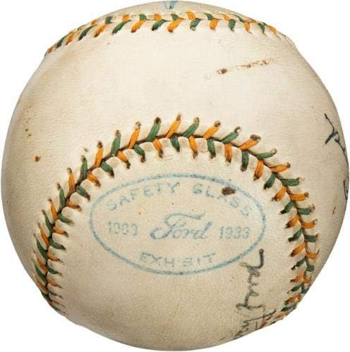 הנרי פורד ההיסטורי חתם 1933 בייסבול של חברת מוטור מוטור עם PSA DNA COA - NFL חתימה חתימה שונות של פריטים שונים