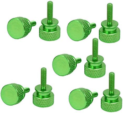 ציפורני מחשב מחשב AEXIT, ברגים ומיידקים מארזים ברגי אגודל עם ברורים מלאים ערכות אגוז ובורג ירוקות