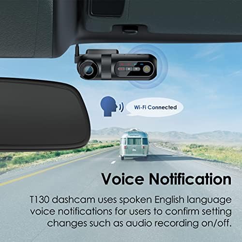 【צרור: VIOFO T130 3CH עם GPS +Bluetooth מרחוק】 VIOFO T130 3 ערוץ מקף מצלמת, קדמית בתוך מצלמת מכונית