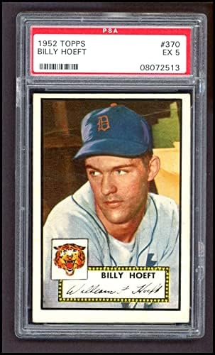 1952 Topps 370 Billy Hooft Detroit Tigers Tiger
