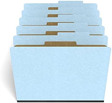סיכות 614424 תיקיות סיווג לוח לחץ 2/5 כרטיסייה עליונה 1 דיב כחול 20