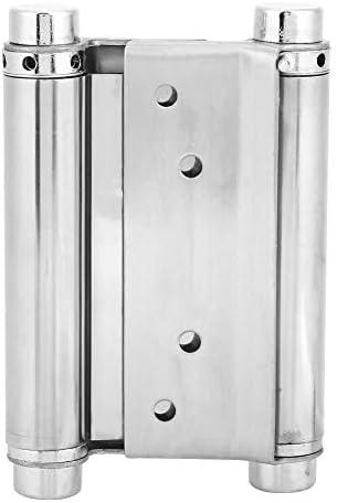 3/4/5 אינץ 'דלת שער ציר נירוסטה אביזרי דלת פעולות כפולות צירי קפיץ 2 חבילות כולל ברגי סיכות