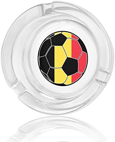 מאפרי זכוכית כדורגל בלגיה לסיגריות מגשי אפר עגולים למשרד בית ומסעדות